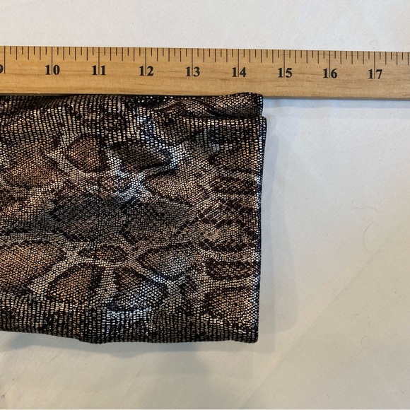 Cache Metallic Snakeskin Print Cropped Jacket Cover-Up, Size Small - Picture 8 of 8